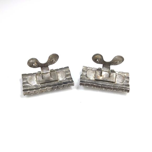 Vintage 1960s MUSI Shoe Clips Clear Rhinestone Austrian Crystal Wedding Bridal - Picture 5 of 10